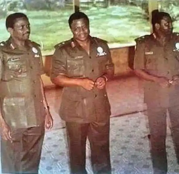 Check Out This Throwback Photo Of IBB, Abacha And Abba Abdulkadir